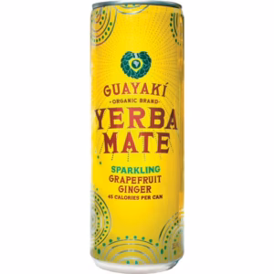 Guayaki Organic Yerba Mate Sparkling Grapefruit Ginger 12 pack/12 oz cans