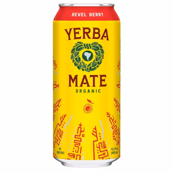 Guayaki Organic Yerba Mate Revel Berry 12 pack/15.5 oz cans