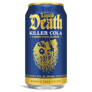 Liquid Death Killer Cola Flavored Sparkling Water 24 pack/12 oz cans