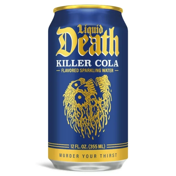 Liquid Death Killer Cola Flavored Sparkling Water 6 pack/12 oz cans