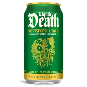 Liquid Death Severed Lime Flavored Sparkling Water 6 pack/12 oz cans
