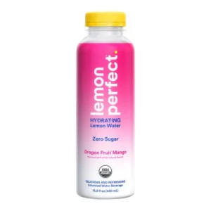 Lemon Perfect Dragon Fruit Mango Organic Lemon Water 12 pack/15.02 oz plastic bottles