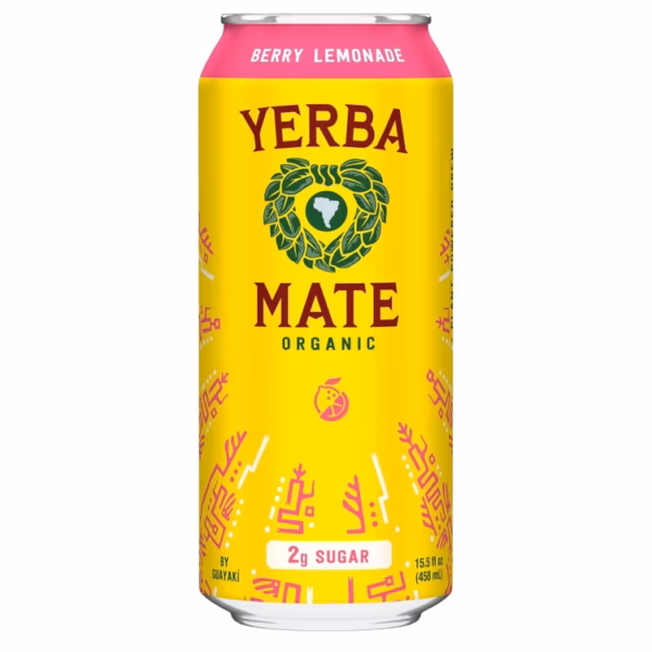 Guayaki Organic Yerba Mate Berry Lemonade 12 pack/15.5 oz cans