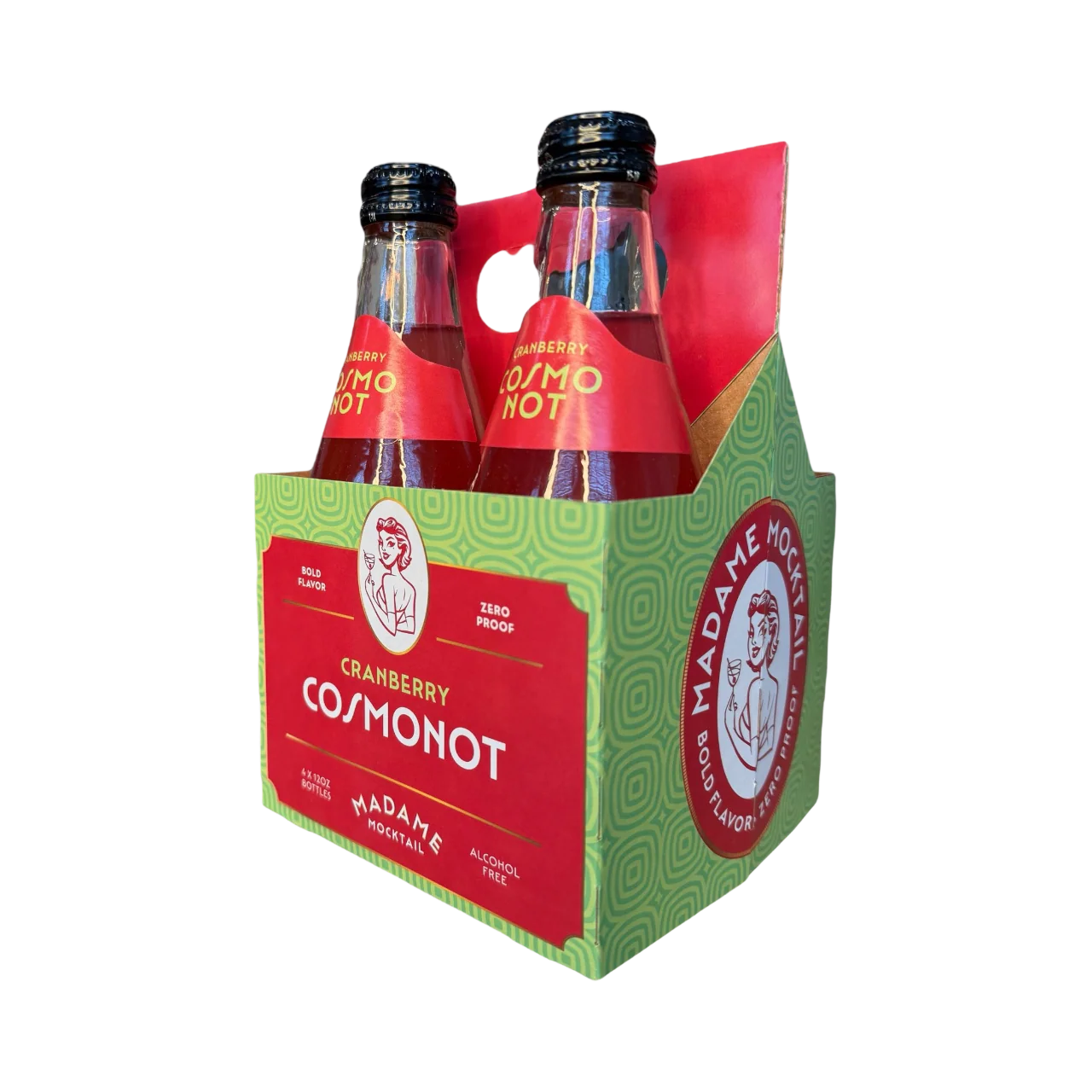 Madame Mocktail Cranberry Cosmo Not 4 pack/12 oz Glass