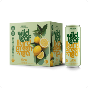 Wild Leaf Green Tea Citrus Hard Tea 24 pack/12 oz cans