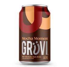Gruvi Mocha Moment Non Alcoholic Stout 6 pack/12 oz cans