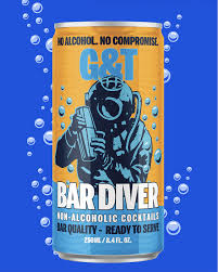Bar Diver Non Alcoholic Gin & Tonic 24 pack/8.5 oz cans