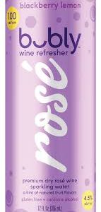 Bubly Wine Refresher Blackberry Lemon 24 pack/12 oz cans