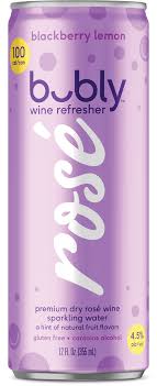 Bubly Wine Refresher Blackberry Lemon 4 pack/12 oz cans