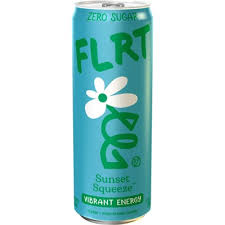 FLRT Sunset Squeeze Zero Sugar Energy 12 pack/12 oz cans