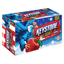 Keystone Light Apple 15 pack/12 oz cans