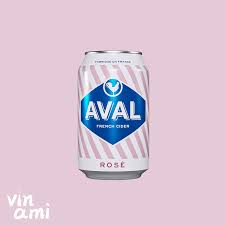 Aval ROSÉ French Cider 24 pack/11.2 oz cans