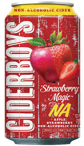 Ciderboys Strawberry Non Alcoholic Cider 24 pack/12 oz cans