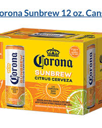 Corona Sunbrew Citrus Cerveza 24 pack/12 oz cans