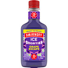 Smirnoff Ice Shorties Grape Escape 200 ml bottle